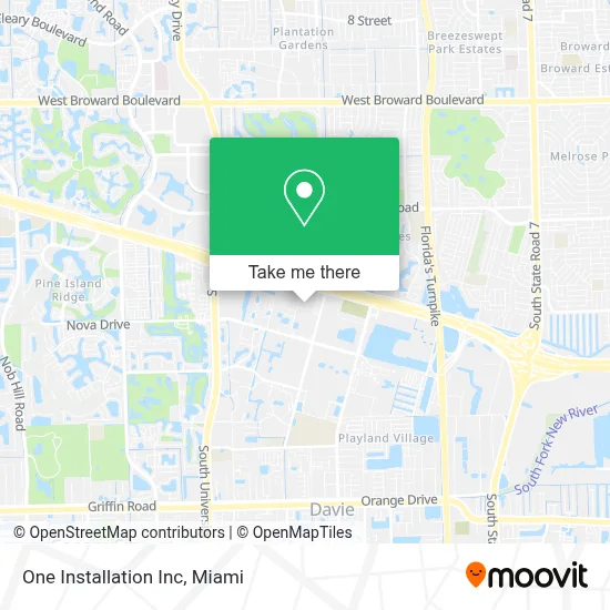 One Installation Inc map