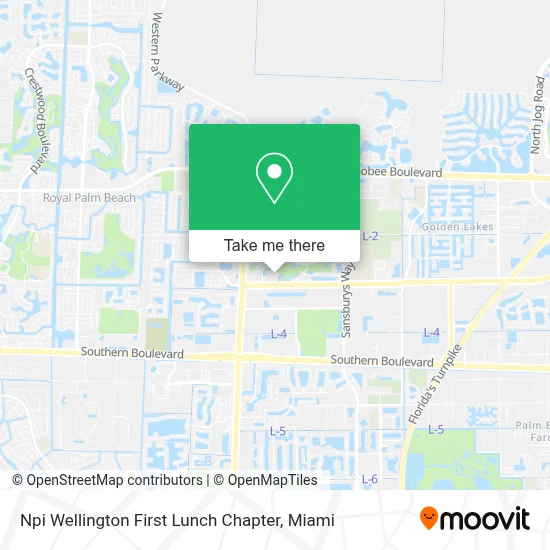 Npi Wellington First Lunch Chapter map
