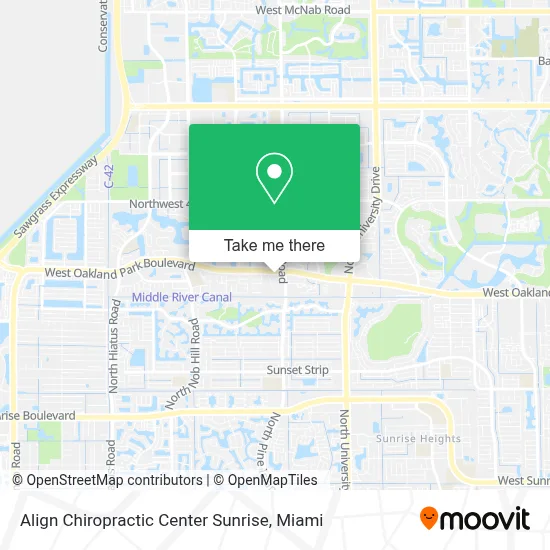 Align Chiropractic Center Sunrise map
