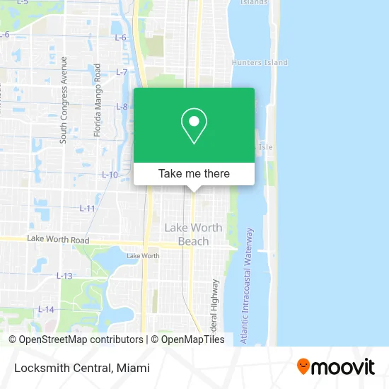 Locksmith Central map