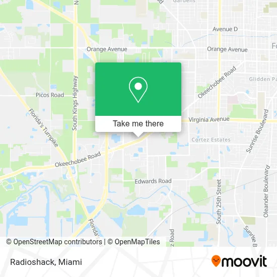 Radioshack map