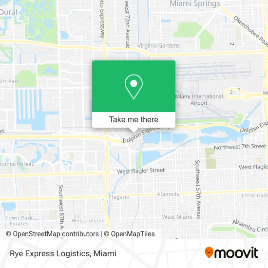 Rye Express Logistics map