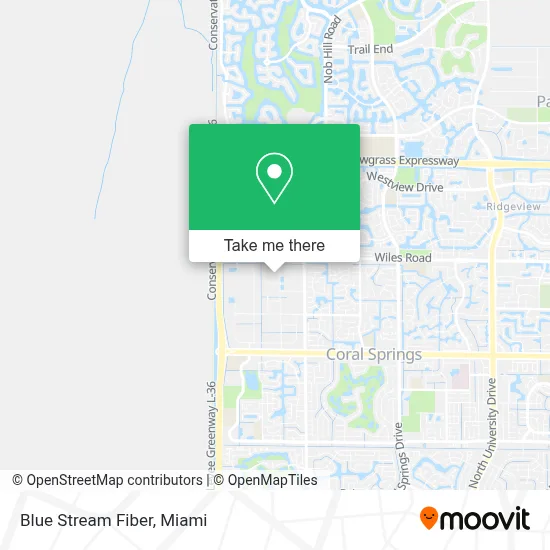 Blue Stream Fiber map