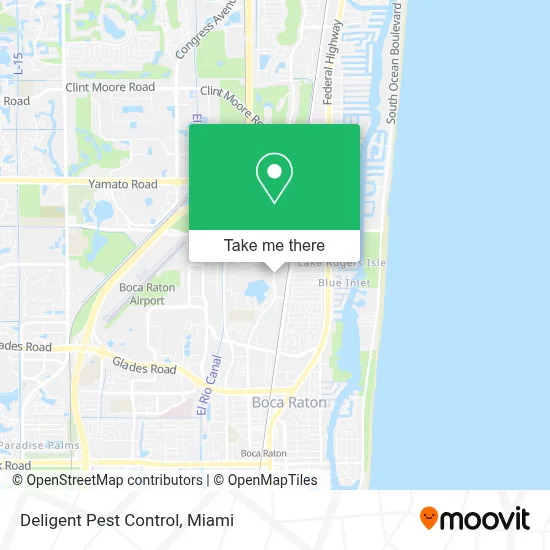 Deligent Pest Control map