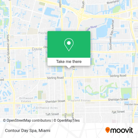 Contour Day Spa map