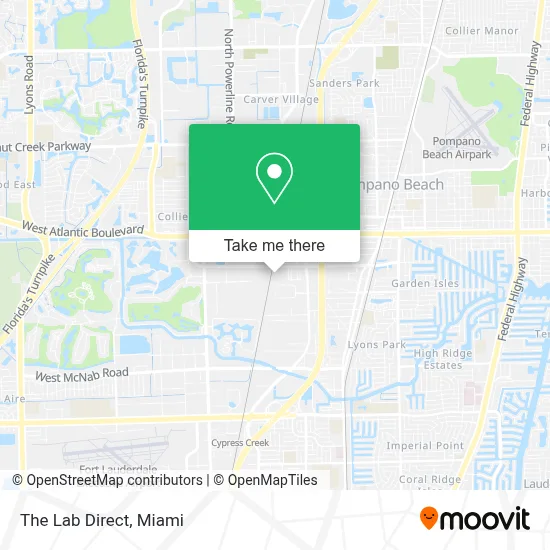 The Lab Direct map