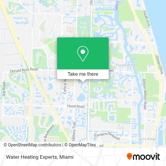 Water Heating Experts map