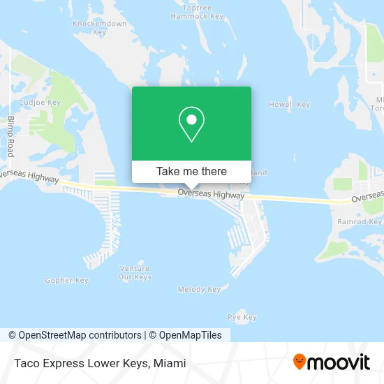 Taco Express Lower Keys map