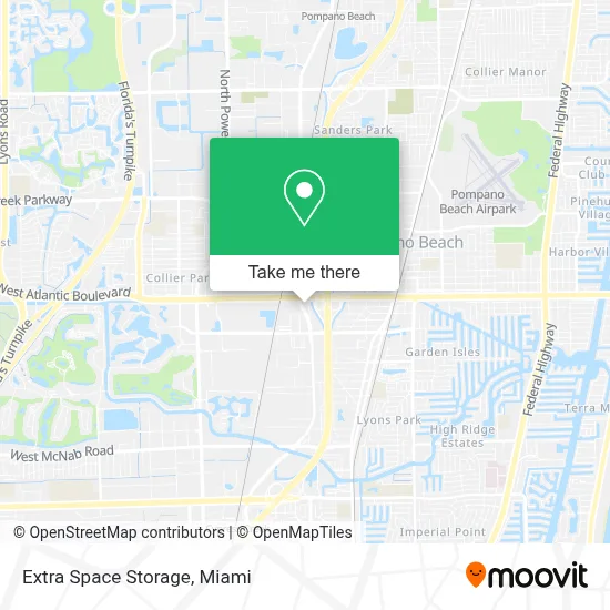 Extra Space Storage map