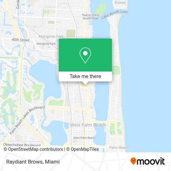 Raydiant Brows map