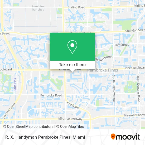 R. X. Handyman Pembroke Pines map