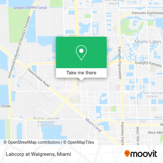 Labcorp at Walgreens map