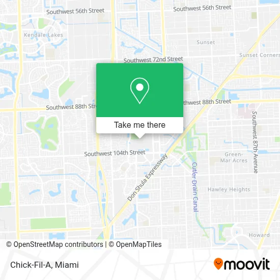Chick-Fil-A map
