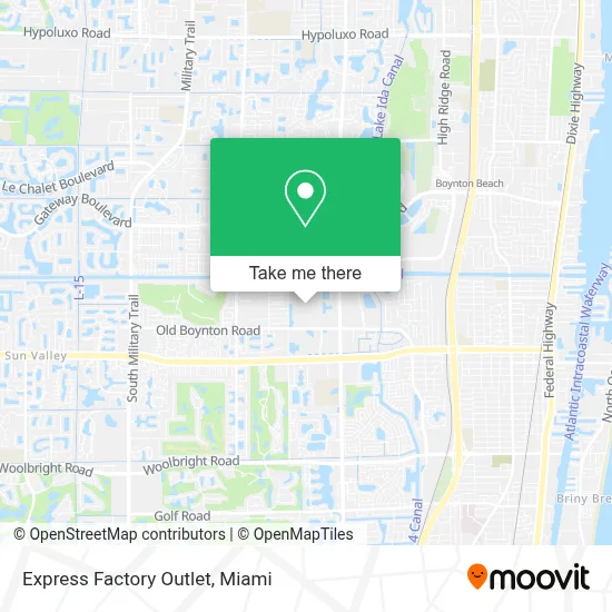 Express Factory Outlet map