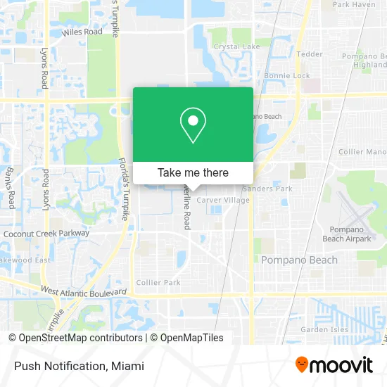 Push Notification map