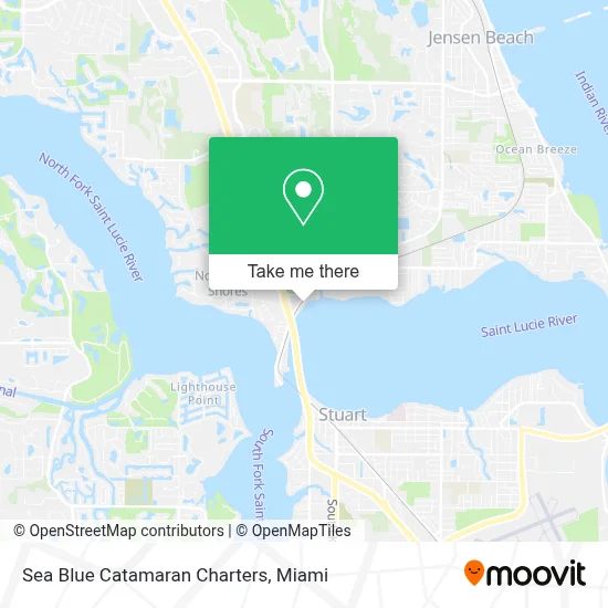 Sea Blue Catamaran Charters map