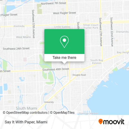Say It With Paper map