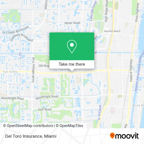 Del Toro Insurance map
