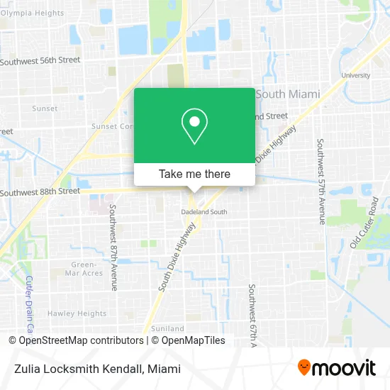 Zulia Locksmith Kendall map