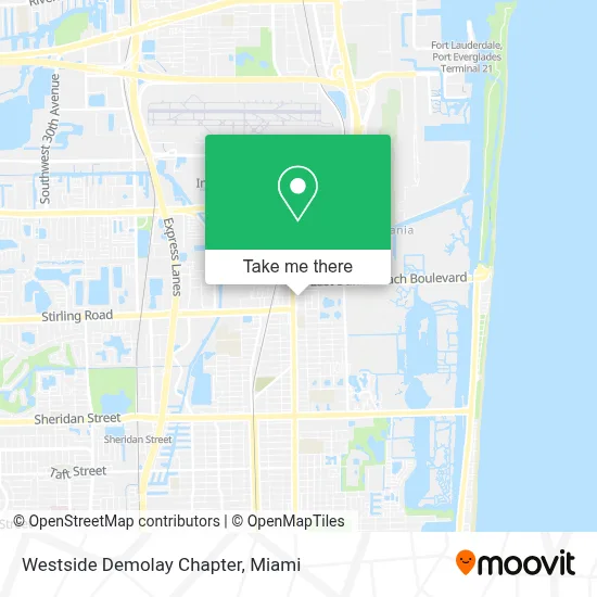 Westside Demolay Chapter map