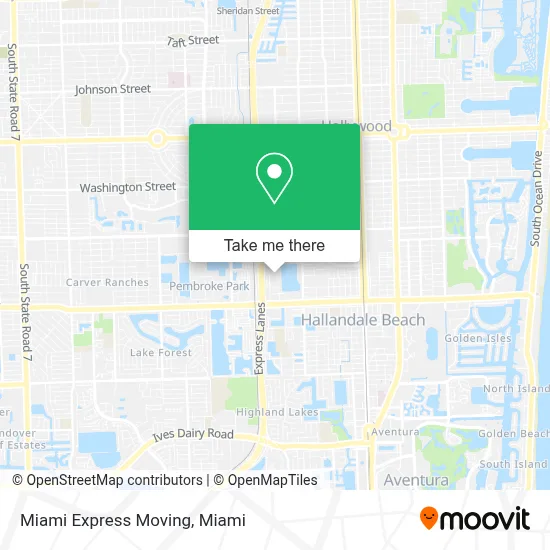 Miami Express Moving map