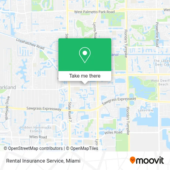 Rental Insurance Service map