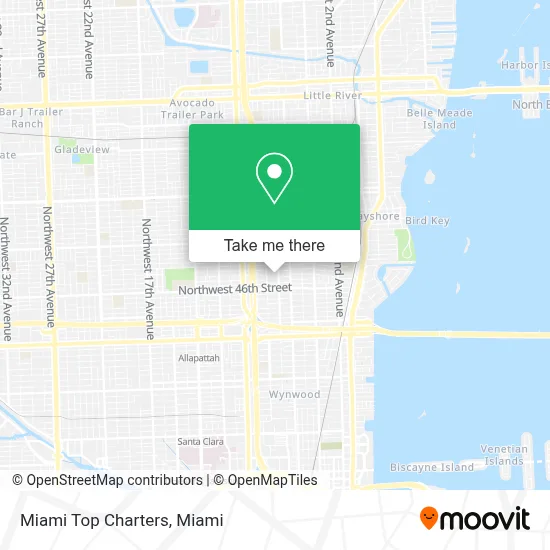 Miami Top Charters map