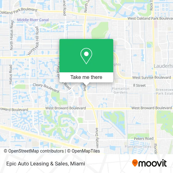 Epic Auto Leasing & Sales map