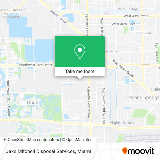 Jake Mitchell Disposal Services map