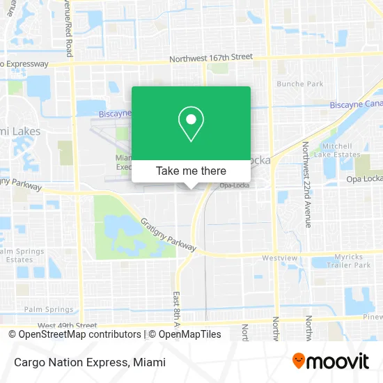 Cargo Nation Express map