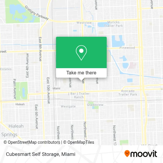 Cubesmart Self Storage map