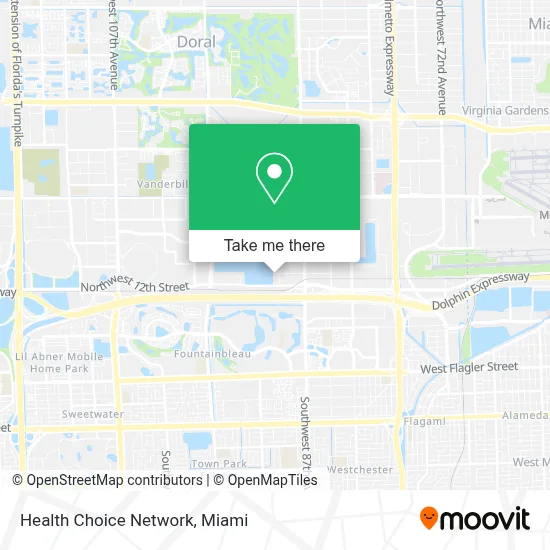 Health Choice Network map
