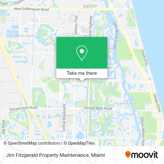 Jim Fitzgerald Property Maintenance map