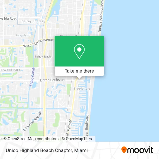 Unico Highland Beach Chapter map