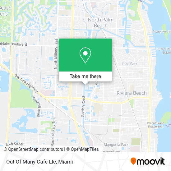Out Of Many Cafe Llc map
