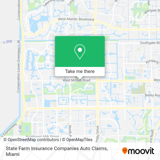State Farm Insurance Companies Auto Claims map