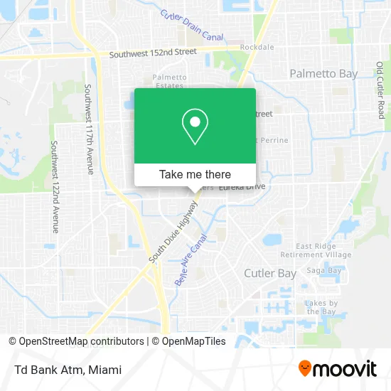 Td Bank Atm map