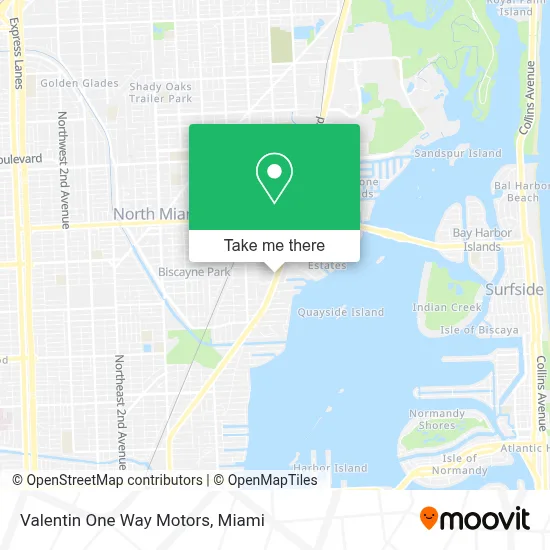 Valentin One Way Motors map