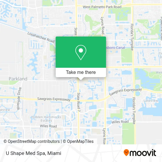 U Shape Med Spa map