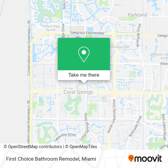 First Choice Bathroom Remodel map