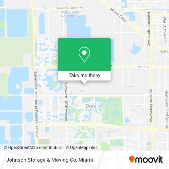 Johnson Storage & Moving Co map
