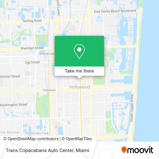 Trans Copacabana Auto Center map