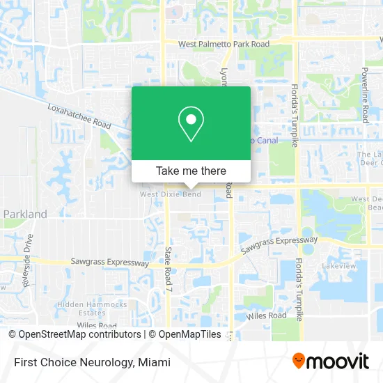 First Choice Neurology map