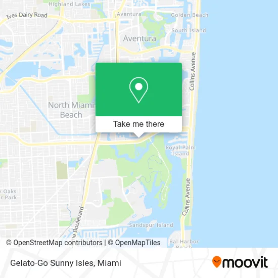 Gelato-Go Sunny Isles map