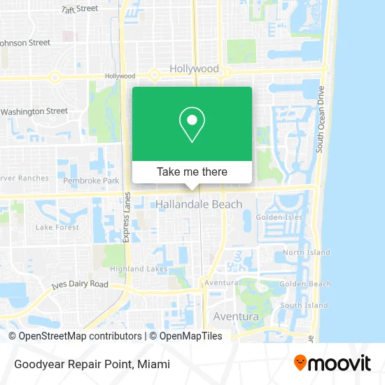 Goodyear Repair Point map
