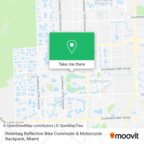 Riderbag Reflective Bike Commuter & Motorcycle Backpack map
