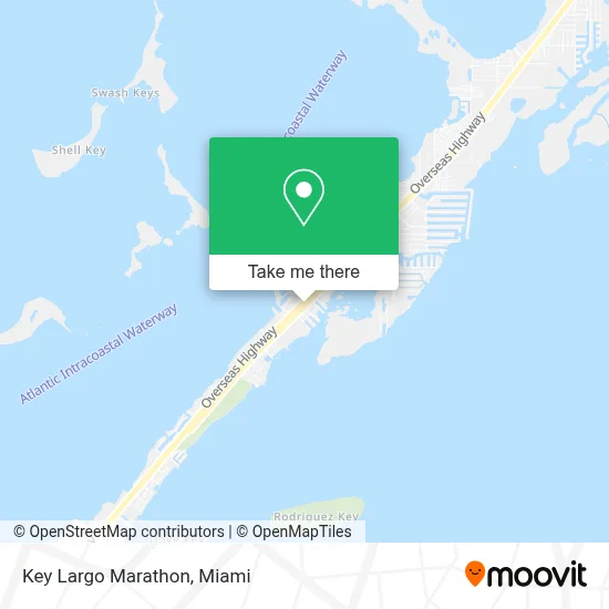 Key Largo Marathon map