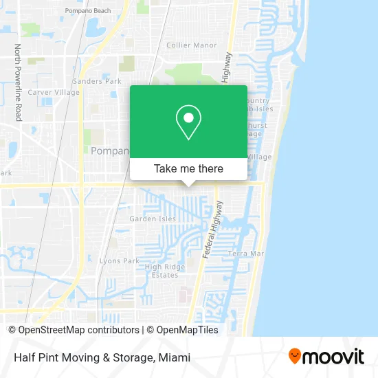Half Pint Moving & Storage map