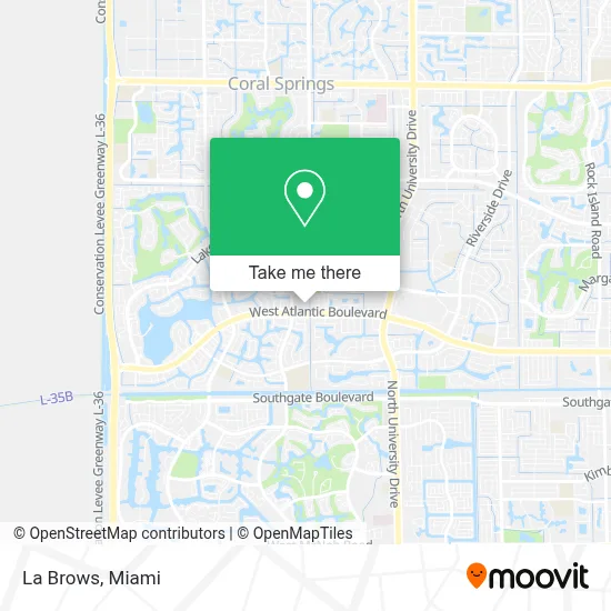 La Brows map