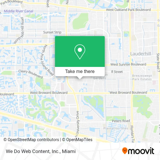 We Do Web Content, Inc. map